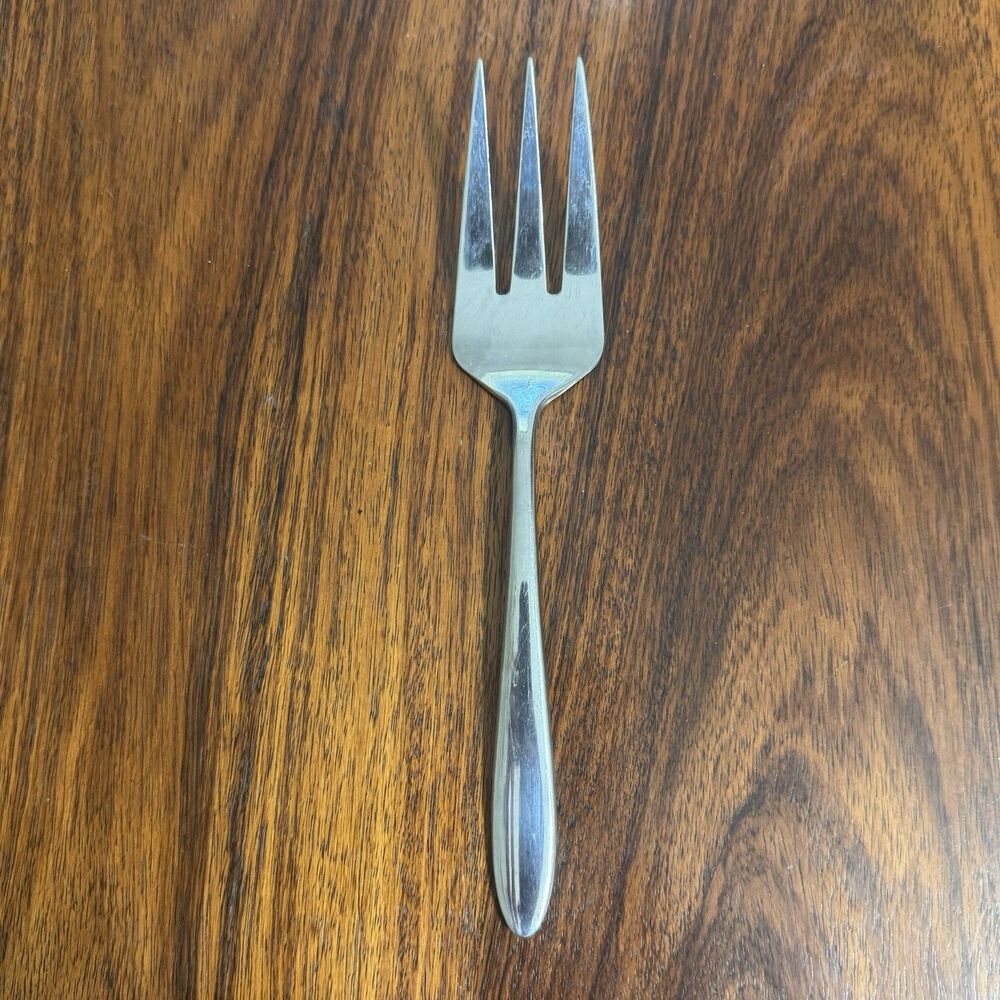 Oneida Mooncrest Solid Cold Meat Serving Fork MCM Stainless Steel